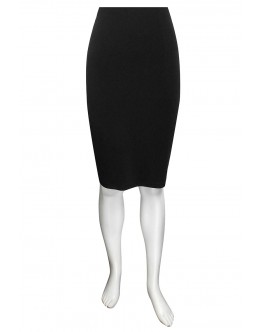 Four Girlz - Black Polly knee length lined skirt.