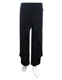 Four Girlz 9944 Black - Jersey Cross Over Pants 