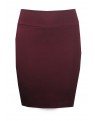 Miss Me - Short ponti skirt - claret