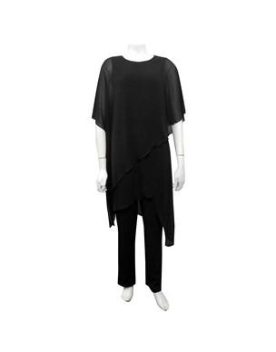 Sister Sister - Tilly soft knit jumpsuit with chiffon overlay.