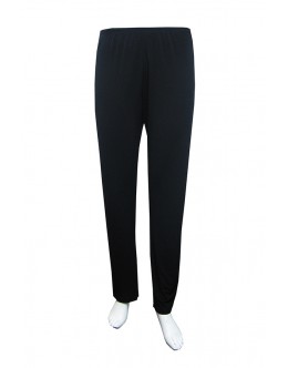 Four Girlz - Jersey Black basic Tapered leg pants, with elastic waist