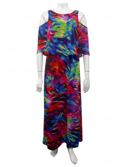  Sister Sister - Dannie cold shoulder maxi dress.