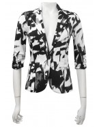 Four Girlz 9624 - Mika Printed Sateen Blazer