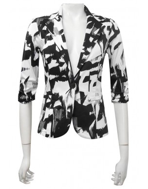 Four Girlz 9624 - Mika Printed Sateen Blazer