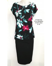 Four Girlz - Hayley side ruched cap sleeve top.