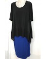 Room To Move 1613 - Plain Vivian S/L & Double Chiffon Hem Top