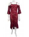 Four Girlz - Patricia lace dress with elbow length sleeves.