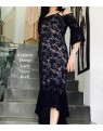 Four Girlz - Patricia lace dress with elbow length sleeves.