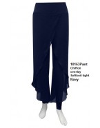  Sister Sister 10163 navy - Petra chiffon overlay pant with tight.