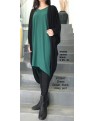 Four Girlz - Lola 3/4 sleeve drape dress with pockets.