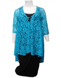 Room To Move 2414 - Ruth Royal Blue lace jacket.