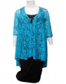 Room To Move 2414 - Ruth Aqua lace jacket.