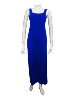 Wet Seal -Royal Plain soft knit thick strap maxi dress