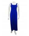 Wet Seal -Royal Plain soft knit thick strap maxi dress