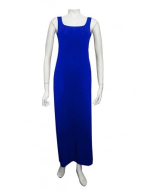 Wet Seal -Royal Plain soft knit thick strap maxi dress