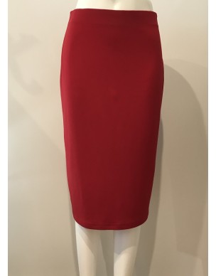 Four Girlz - Polly knee length lined Red skirt.