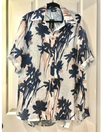 Room To Move 2649-Sally Button Woven Printed Shirt