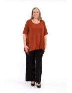 Room To Move - Black Softknit Top Peaked side