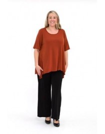 Room To Move - Black Softknit Top Peaked side