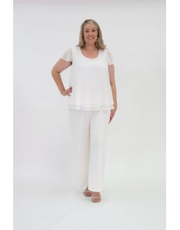 Room To Move - Haley round-neck 2 layer chiffon top