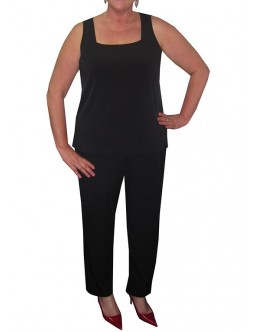 Room To Move 1210 - Michelle square neck soft knit singlet.