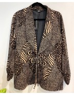 Room To Move 2961 - Animal print light Ponti Jacket