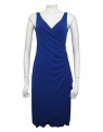 MISS ME - Jersey Wrap Dress with Diamontee Broach