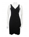 MISS ME - Jersey Wrap Dress with Diamontee Broach