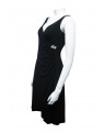 MISS ME - Jersey Wrap Dress with Diamontee Broach