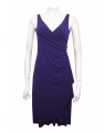 MISS ME - Jersey Wrap Dress with Diamontee Broach