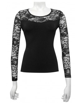  Miss Me - Casandra soft knit lace top.